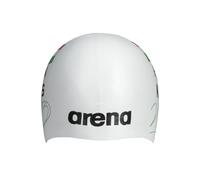 Arena Signature Collection Hubert K? Autograph Unisex Adult Molded Silicone Swim Cap for Training and Racing One Size Fits Most White