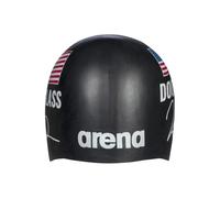 Arena Signature Collection Kate Douglass Autograph Unisex Adult Molded Silicone Swim Cap for Training and Racing One Size Fits Most Black