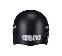 Arena Signature Collection Nicol Martinenghi Autograph Unisex Adult Molded Silicone Swim Cap for Training and Racing, One Size Fits Most, Black