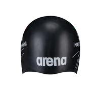 Arena Signature Collection NicolMartinenghi Autograph Unisex Adult Molded Silicone Swim Cap for Training and Racing One Size Fits Most Black