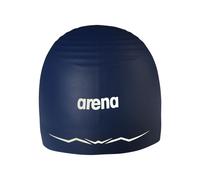 Arena Silicone Racing Swim Cap Men and Women Aquaforce Wave Hydrodynamic Performance Competitive Intensive Swimming, Navy, Medium
