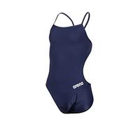 Arena Girl's Team Swimsuit Challenge Solid Swimming Costume Navy BNWT