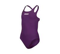 Arena Solid Swim Pro Team Girls' One-Piece Swimsuit, Quick-Drying, Sports Swimsuit in MaxLife ECO-Fabric with Chlorine Resistance and UPF 50+ UV Protection
