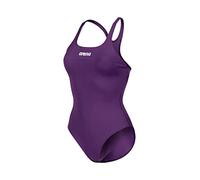 Arena Womens Team Swimsuit Swim Pro Solid One Piece, Plum-white, 32 EU
