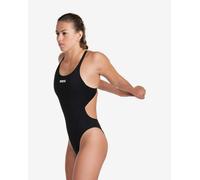 Arena Womens TEAM SWIMSUIT SWIM TECH SOLID, Black / White, 38 EU