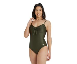 Arena Solid Swimsuit Dark Olive 34