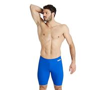 Arena Men's Team Solid Jammer – Quick-dry MaxLife Eco, Chlorine-resistant, UPF50 – Royal-White 30