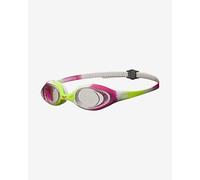 Arena Spider Junior Swimming Goggles Lime Fuchsia Clear