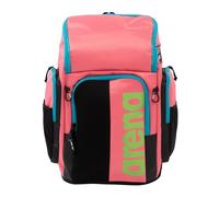 Arena Spiky III Backpack 45 Swimming Athlete Sports Gym Rucksack Large Training Gear Equipment Swim Bag for Men and Women, 45 Liters, Pink/Soft Green