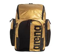 Arena Spiky III Backpack 45 Swimming Athlete Sports Gym Rucksack Large Training Gear Equipment Swim Bag for Men and Women, 45 Liters, Limited Edition Gold