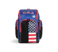 Arena Spiky III Backpack 45 USA Swimming Athlete Sports Gym Rucksack Large Training Gear Equipment Swim Bag for Men and Women, 45 Liters, US Team