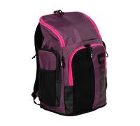 Arena Spiky III Backpack 45L - Swimming Kit Bag - Training - Plum/Neon Pink