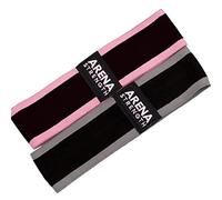 Arena Strength Booty Band Set (2 Pack) - Extra Strong Resistance Bands for Workout - Black - 25-55 kgs Tension