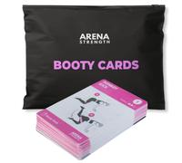 Arena Strength Booty Fitness Cards - Instructional Deck for Booty Band Workouts, Beginner Fitness Guide for Resistance Band Training Exercises at Home. Includes Workout Routines