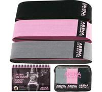 Arena Strength Fabric Booty Bands: Fabric Resistance Bands for Legs and Butt: 3 Pack Set. Perfect Workout Hip Band Resistance. Workout Program and