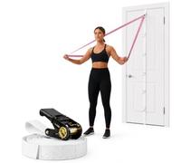 Arena Strength White Door Anchor Strap for Resistance Bands, Multi Loop Door Anchor Fits Up to 9 ft Doors Heavy Duty Door Anchor for Workout Bands, Easy to Install Full Body Home workouts