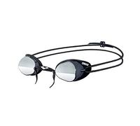 arena Swedix Mirror Unisex Adult Race Swimming Goggles, Swedish Swimming Goggles with Anti-Fog Angled Mirrored Lenses, UV Protection, 4 Interchangeable Nose Bridges, TPR Seals