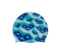 Arena, Swimming Cap HD Unisex Elastic Silicone Adult Training Water Sports Fitness Swimming Accessories Chlorine Protection Pool Hair Protection Foam Blue China One Size
