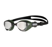 Arena Swimming Cobra Tri Swipe Mirror Goggles (Silver-Army)