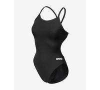 Arena Women's Standard Team Swimsuit Challenge Solid, Black-White, 22