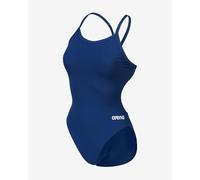 Arena Team Challenge Solid One Piece Swimsuit Navy Blue Women - 28
