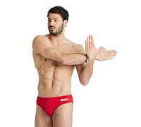 arena Team Men's Swim Briefs Solid Red-White