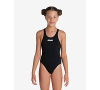 Arena Team Swim Tech Solid Swim Shorts Black White Girls - 6-7