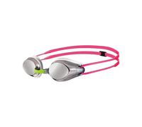 Arena Tracks Junior Mirror Goggle - Silver/White/Fuchsia