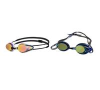 Arena Tracks Mirror Anti-Fog Competition Unisex Swimming Goggles for Adults, Swimming Goggles & Maru Pulse Swimming Goggles, UV Protection, Quick Adju