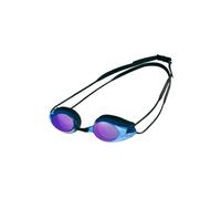 arena Tracks Mirror Unisex Adult Race Swimming Goggles, Standard Pool Goggles with Anti-Fog Mirrored Lenses, UV Protection, 4 Interchangeable Nose Bridges, Silicone Seals