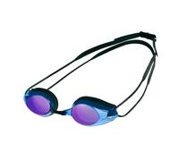 Arena Tracks Mirror Swimming Goggles Black Blue Multi Black Unisex Racing