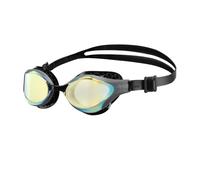 ARENA Unisex Adult Air-Bold Swipe Anti-Fog Training Swim Goggles for Men and Women Cushioned Seals Superior Comfort Mirror Lens Aqua/Dark Gray