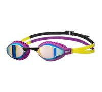 ARENA Unisex Adult Air-Speed Anti-Fog Racing Swim Goggles for Men and Women Fogless Mirror Lens Unique Air Seals Technology Lap Swimming Pool Goggles, Aqua/Plum/Arctic Lime