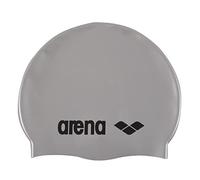 Arena Unisex SWIM CLASSIC SILICONE CAP SENIOR - SILVER/BLACK, Light Bronzer