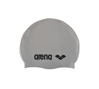 Arena Unisex Adult Classic Silicone Swim Cap - Silver/Black - Silver/Black - One Size