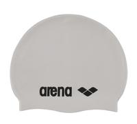 Arena Unisex Adult Classic Silicone Swim Cap - White/Black - White/Black - 25cm x 14cm x 1cm