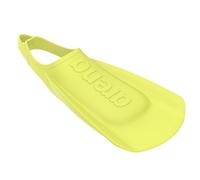 Arena Unisex Adult Comfortable Lightweight Swim Training Fins for Men and Women Silicone Short Blade Flippers Open Heel Design, Lime, 6-7