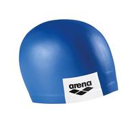Arena Unisex Adult Logo Molded Silicone Training Swim Cap for Intensive Swimming Reduced Drag Durable Wrinkle Free Fit, Blue