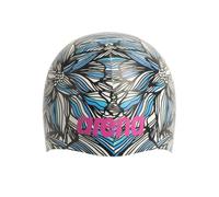 Arena Unisex Adult Poolish Molded Silicone Swim Cap for Training and Racing, One Size Fits Most, Dahlia/Pink Black Blue