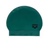 Arena Unisex Adults Soft Latex Swim Cap for Training and Fitness Swimming, Elastic Bathing Cap for Long Hair, Reinforced Edge, Dark Green