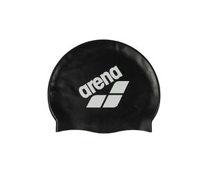 ARENA Unisex Big Logo Silicone Swim Cap for Women and Men Fitness Swimmers Intensive Training Durable Soft Elastic Bathing Cap