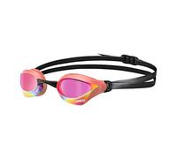 Arena Unisex Cobra Core Swipe Anti-Fog Racing Swim Goggles for Men and Women Polycarbonate Mirror Lens, Violet/Coral
