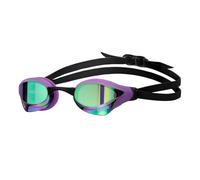 ARENA Unisex Cobra Core Swipe Anti-Fog Racing Swim Goggles for Men and Women Polycarbonate Mirror Lens Competitive Swimmers, Emerald/Plum/Black