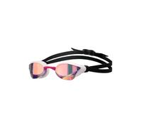 ARENA Unisex Cobra Core Swipe Anti-Fog Racing Swim Goggles for Men and Women Polycarbonate Mirror Lens, Small Fit, Violet/White/Pink