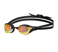 arena Cobra Core Swipe Mirror Unisex Adult Racing Swimming Goggles, Swimming Pool Goggles with Curved Mirror Lenses, Anti-Fog, UV Protection, 5 Interchangeable Nose Bridges