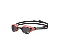 Arena Unisex Cobra Core Swipe Anti-Fog Racing Swim Goggles for Men and Women Polycarbonate Non-Mirror Lens, Smoke/Coral