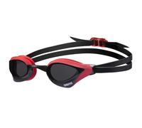 Arena Unisex Cobra Core Swipe Anti-Fog Racing Swim Goggles for Men and Women Polycarbonate Non-Mirror Lens Smoke/Red