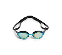 Arena Cobra Edge Swimming Goggles Black with Mirrored Lenses Blue