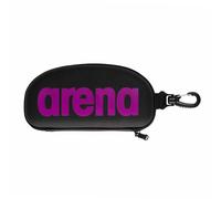 Arena Swimwear Goggle Case Classic – Unisex Hard Protective Case with Clip – Black/Purple One Size