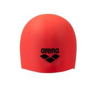 Arena Unisex Long Hair Silicone Swim Cap Comfortable Extra Soft High Elasticity Bathing Cap for Women and Men Everyday Use and Training, Bright Coral/Asphalt